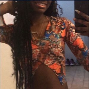 Pretty little thing split front top